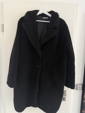 Mantel Damen Teddy Jacke schwarz L 40 42 neu