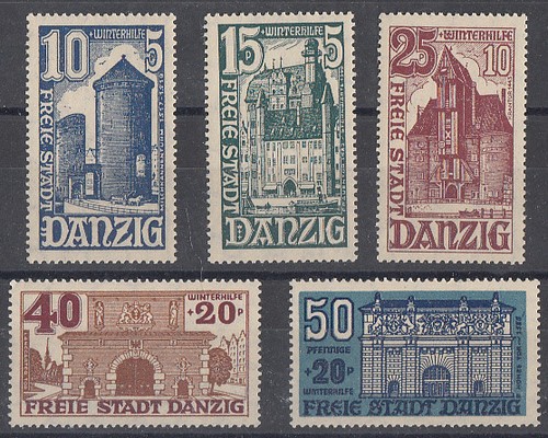 Danzig minr 262 - minr.262-266, postfrisch