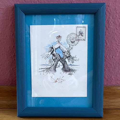 Gerahmter surrealismus print - gerahmter,