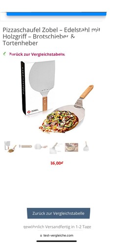 Pizzaschaufel metall alu - pizzaschaufel,