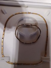 Halskette und Armreif Gold mit