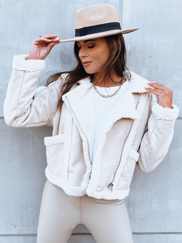 Damen kunstlederjacke mit fell - mit,