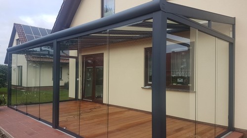 Aluminium alu glasschiebetür - aluminium,