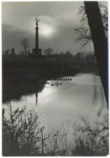 Orig. PRESSE Foto zerstörtes BERLIN 1947 - Abendstimmung im Tiergarten Denkmal