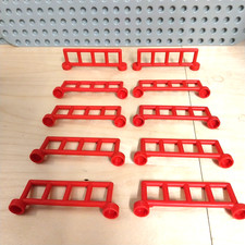 LEGO Duplo 10 x rot Zaunteile Absperrungen Bauernhof Pferdekoppel Zoo