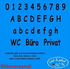 selbstklebende Zahlen