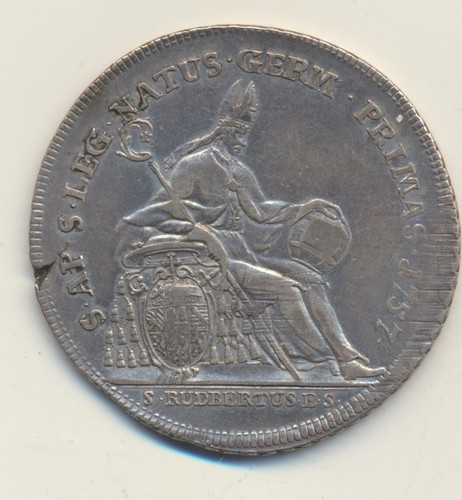 Salzburg taler 1757 sigismund - taler,