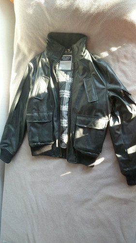 Golden horn kunstlederjacke - golden,