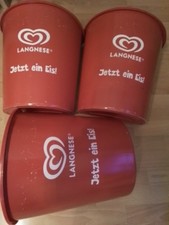 3 Langnese Original Mülleimer