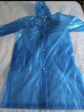 Retro PVC Regenmantel Plastik