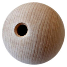 Holzkugel Buche mit Loch Ø 18-20-25-30-35-40-45-50-60-70 oder 80 mm 