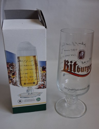 Bitburger bierglas euro - euro, 2008