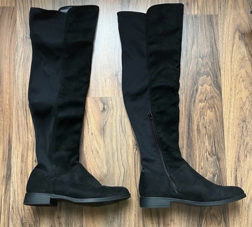 Overkneestiefel schwarz - overkneestiefel,