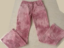 Cordhose Schlaghose Damen Vintage Hippie Boho 80s High Waist 36/38