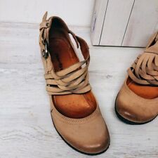 Pumps Gr. 39 AIRSTEP  beige braun Fesselriemen geflochten mit Absatz