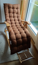 Tragbarer Lounge-Stuhl Bambus-Schaukelstuhl Outdoor-Liege-Zero-Gravity-Stuhl