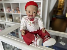 Doris Stannat Künstlerpuppe Vinyl Puppe 58 cm. Top Zustand 