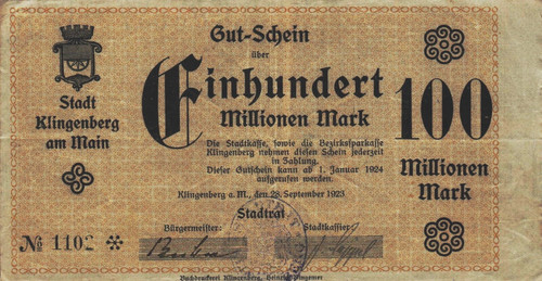 Klingenberg stadt 100 - klingenberg,