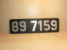 16098) Eisenbahn - Lokschild - Baureihe 89 7159 - L. 65 cm - ansehen