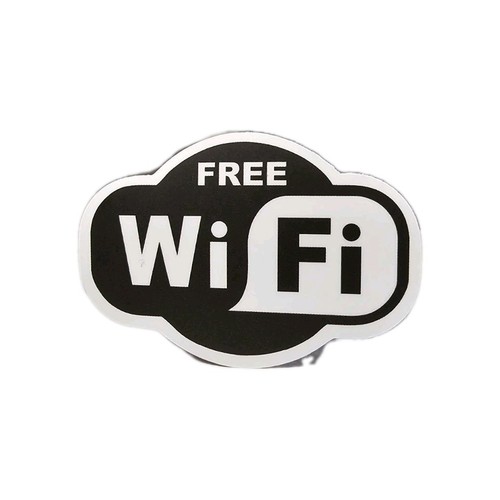 Aufkleber free wifi wlan - aufkleber,