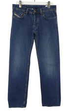 DIESEL Larkee 008XY Jeans Herren W31/L32 Straight Fit Denim Faded Button Fly