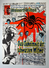 Das Geheimnis der Schwarzen Witwe Kinoplakat Poster A1  1963 Klaus Kinski