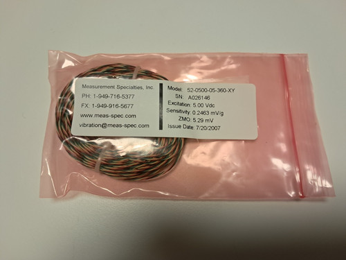 Accelerometer 500g - ms/te,