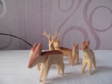 Regruppe 6tlg. geschnitzt 4cm