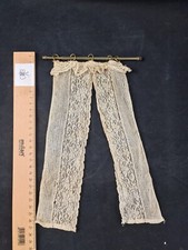 Gardine Vorhang Store Fenster Puppenhaus Puppenstube antik alt