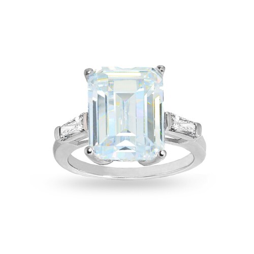 Achteckiger solitaire zirkonia - solitaire,