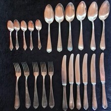 Wellner Silber Besteck aus der Serie 560 Lavinia 22-tlg. 90-er Silber