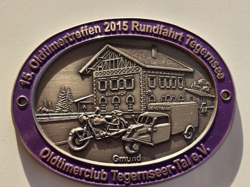 Plakette oldtimertreffen - plakette,