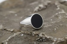 Herren onyx siegelring - herren,