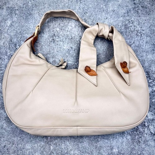Longchamp beige leder - beige,