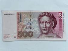 Deutsche Mark Schein Banknote neue Serie 1.8.1991 500 DM Erhaltung!