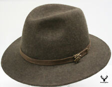 Trachtenhut braun Orginal Faustmann Trachten Hut Lederband seitlich Edelweiss