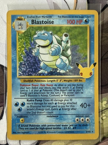 Blastoise 102 celebrations - blastoise, 2/102