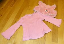 Toff Togs A-Linien Langarm Shirt + Faux Pelz Fell Weste Gr 104 ( 110) Feuerwerk