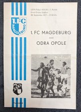 Orig. Programm 1.FC Magdeburg Odra Opole Uefa Cup 1977 DDR Polska Polen program