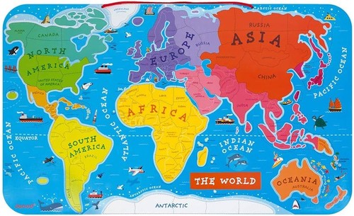 Janod wooden magnetic world - wooden,