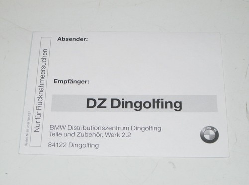 Bmw werkstatt retourenwunsch - bmw,