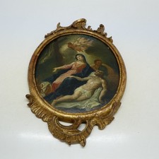 Antikes Ölgemälde - religiöse Darstellung