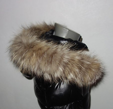 Silberfuchs Pelz Kapuze Kragen