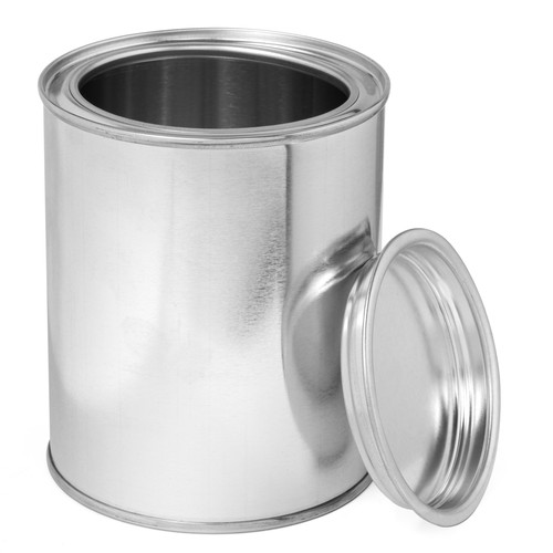 Leere blechdose inkl deckel - leere,
