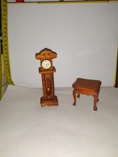 Nostalgie-Tisch+Uhr-Cafe-Puppe