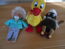 Unser Sandmännchen - 3 Figuren -Sandmännchen - Pitti Platsch - Schnattchen - DDR