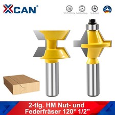 2tlg 1/2" Schaft Nut & Feder
