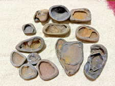 14 Hexenschüsseln, Limonit Sandstein Strandstein Aquarium Dekoration Sammeln