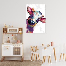 Abstrakt Tiere Bunt Art VLIES