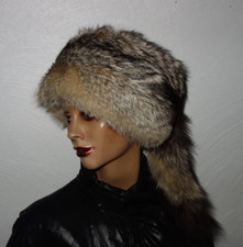 Fox Fur Hat Real Fur Trapper